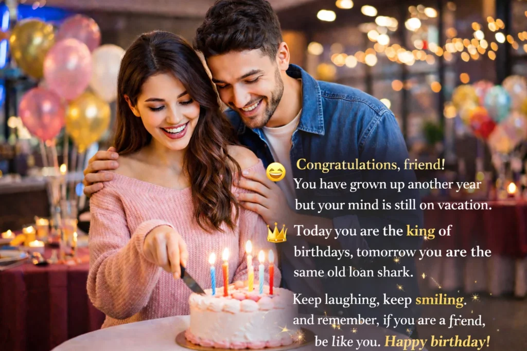 Funny Birthday Wishes for Friend