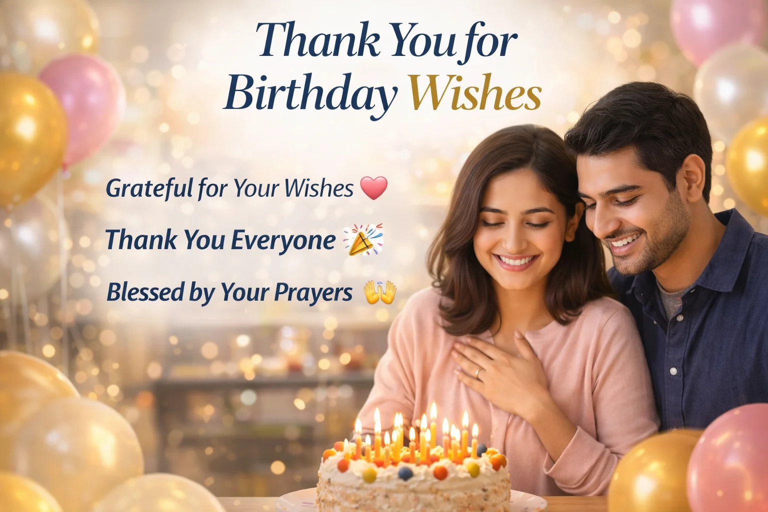 how do you say thank you for birthday wishes​