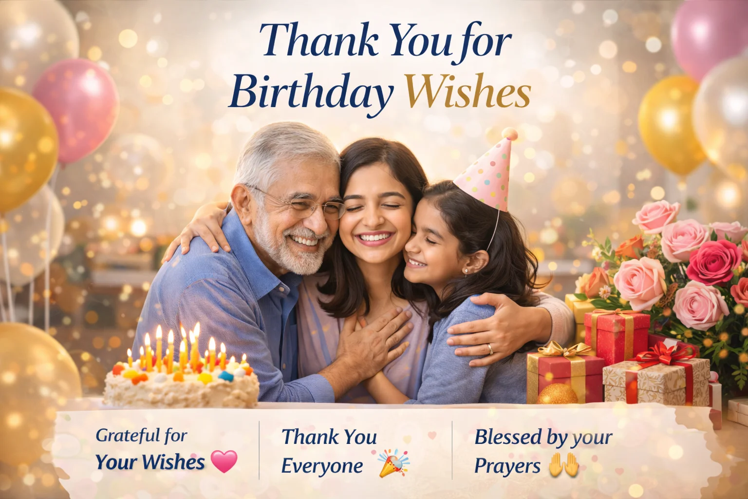 how do you say thank you for birthday wishes​