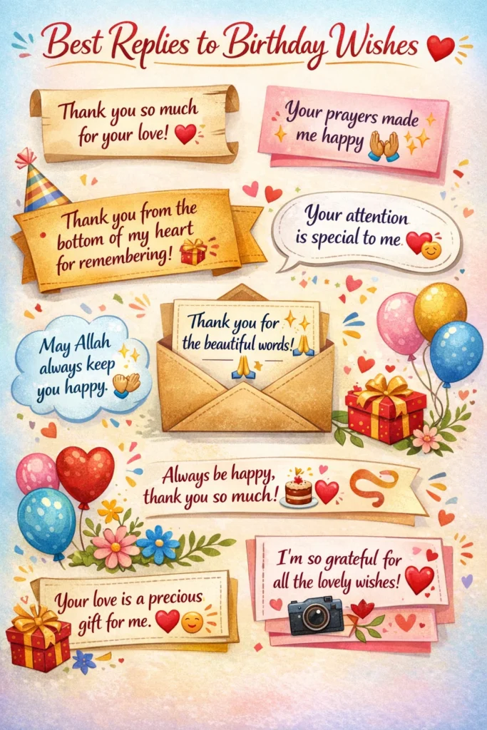 How to Respond to Birthday Wishes