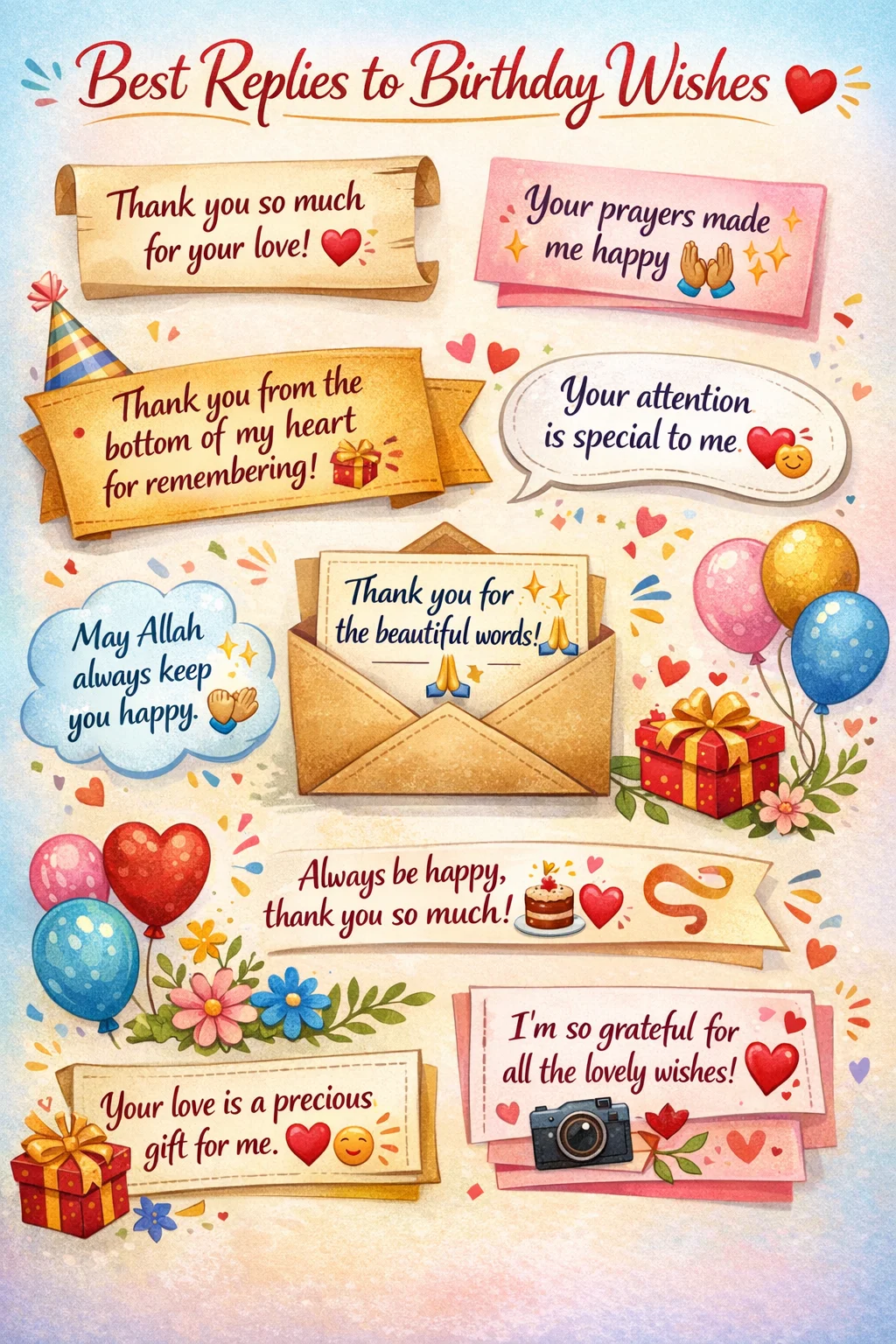 How to Respond to Birthday Wishes