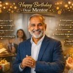 Short and Respectful Birthday Wishes for Mentor