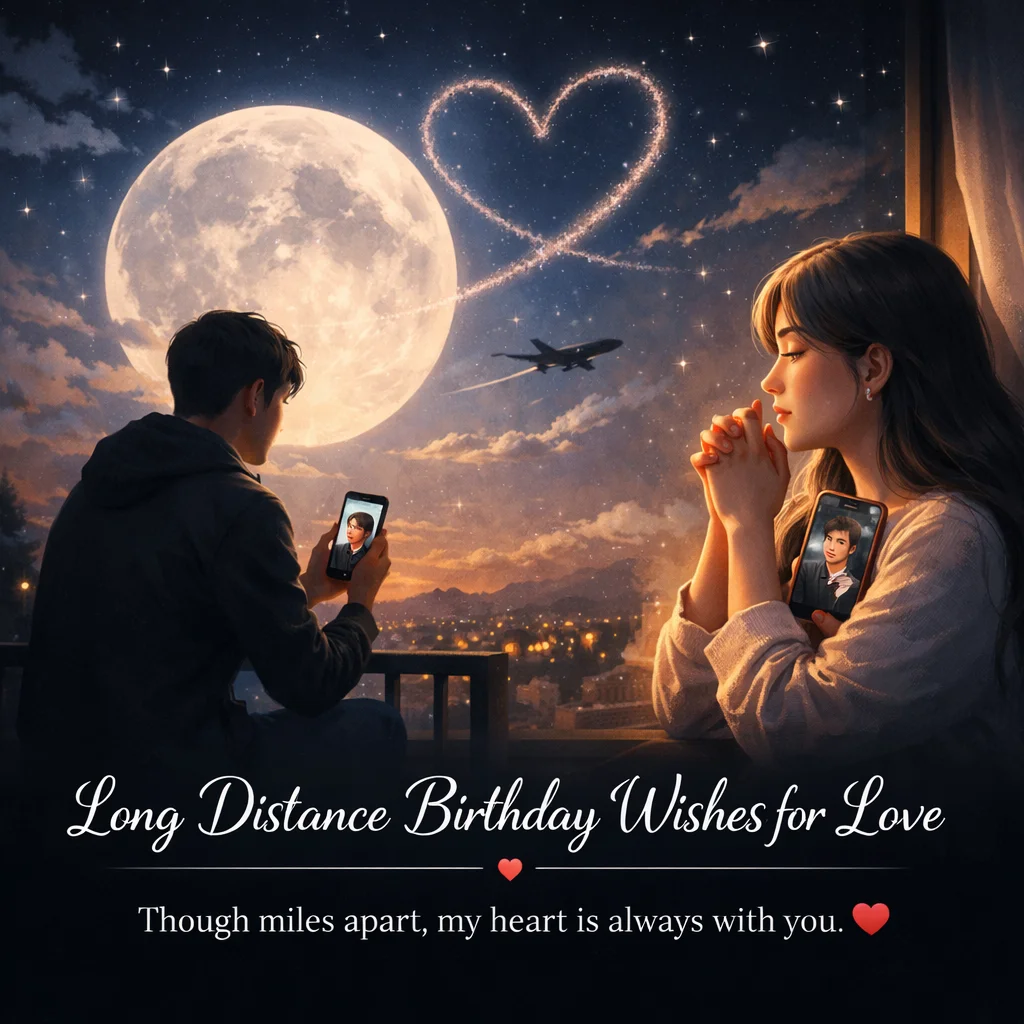 Long Distance Birthday Wishes for Love 