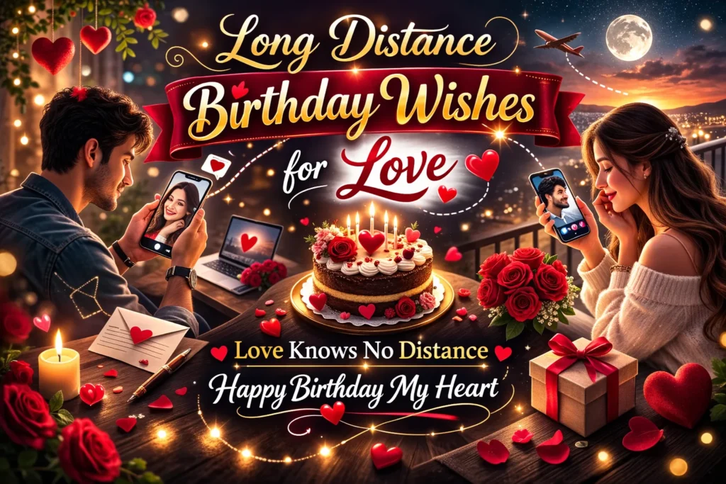 Long Distance Birthday Wishes for Love