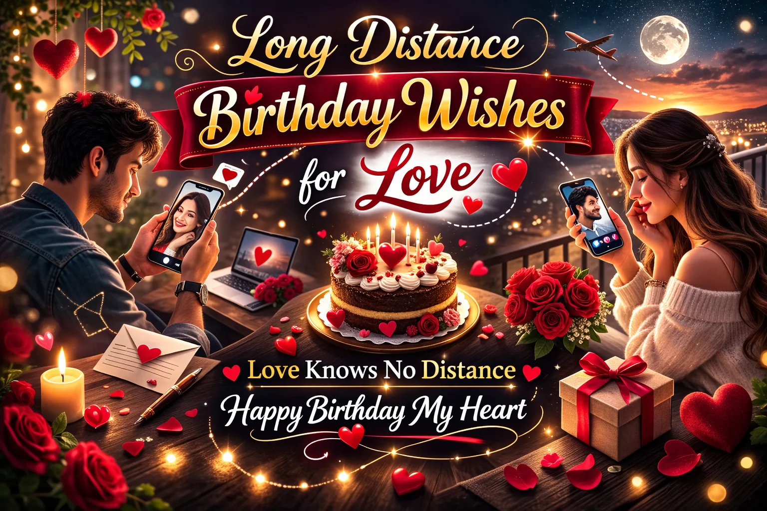 Long Distance Birthday Wishes for Love