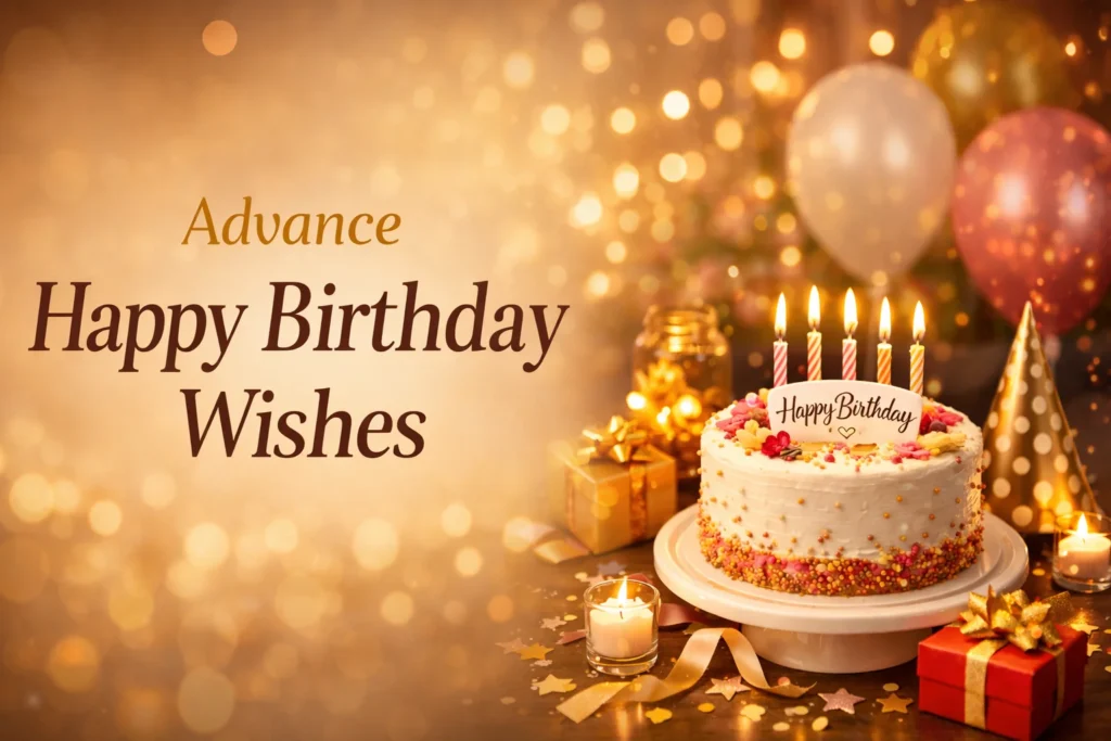 Advance Happy Birthday Wishes and Messages