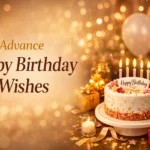 Advance Happy Birthday Wishes and Messages