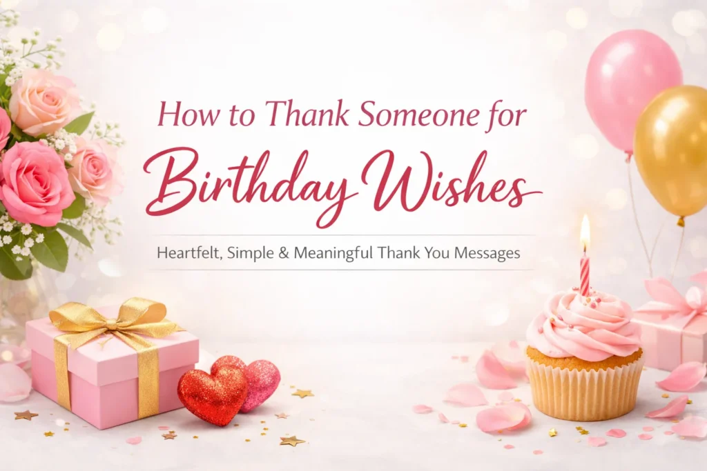 How to Thank Someone for Birthday Wishes