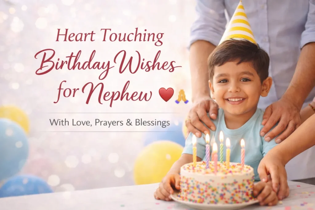 Heart Touching Birthday Wishes for Nephew