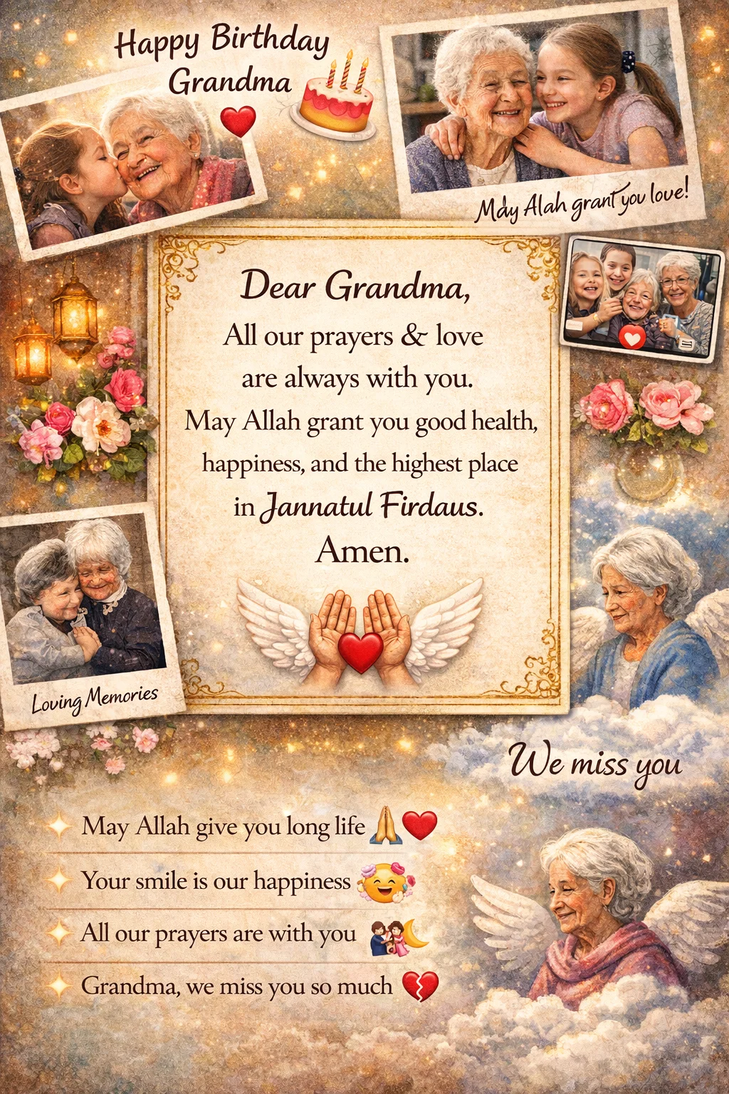 Birthday Wishes for Grandma