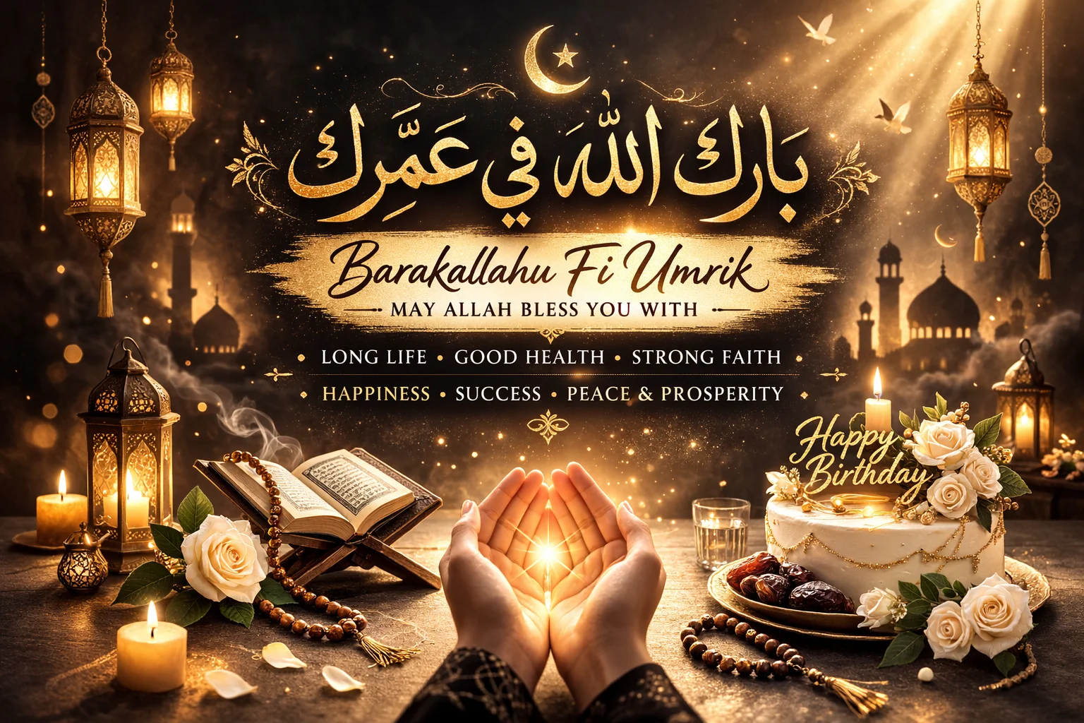 Barakallahu Fi Umrik Birthday Wishes