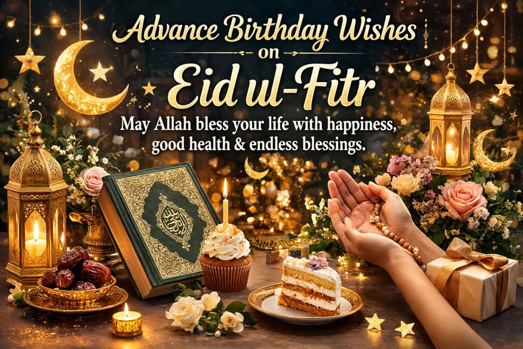Advance Birthday Wishes on Eid ul Fitr