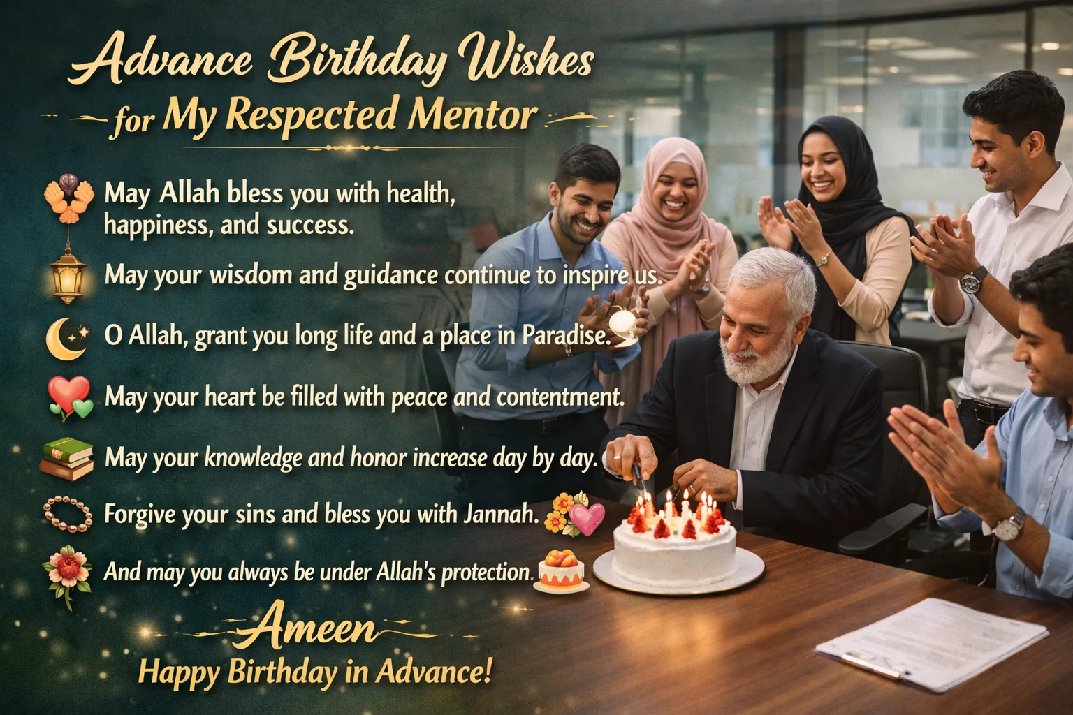 Advance Birthday Wishes for Mentor