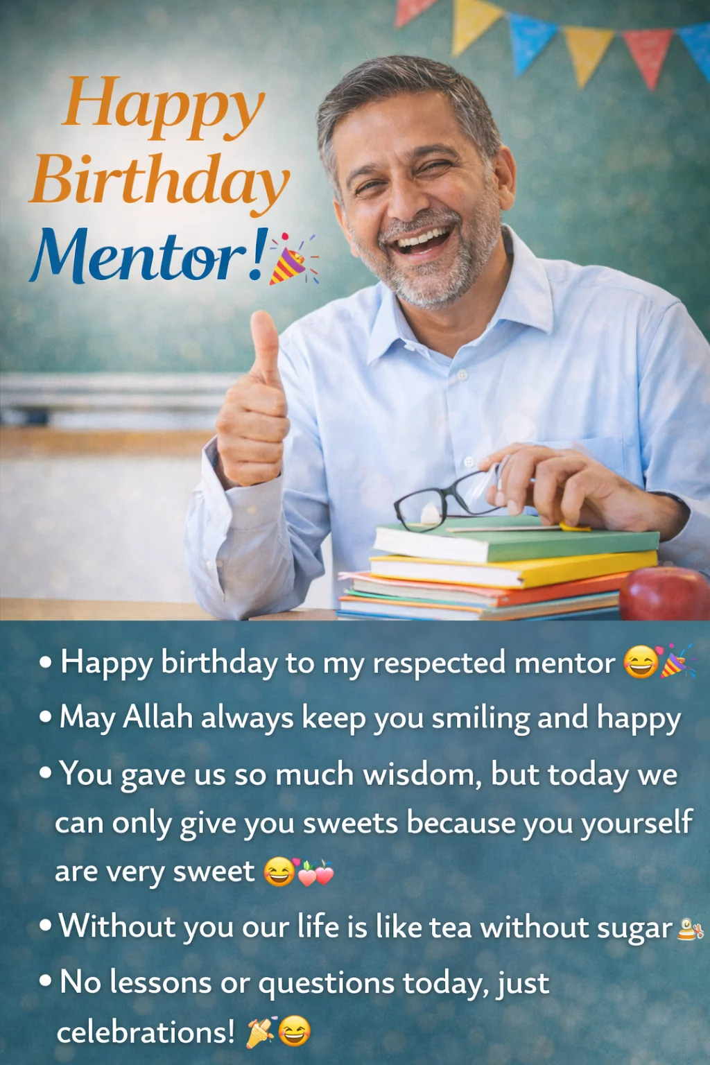 Funny Birthday Wishes for Mentor