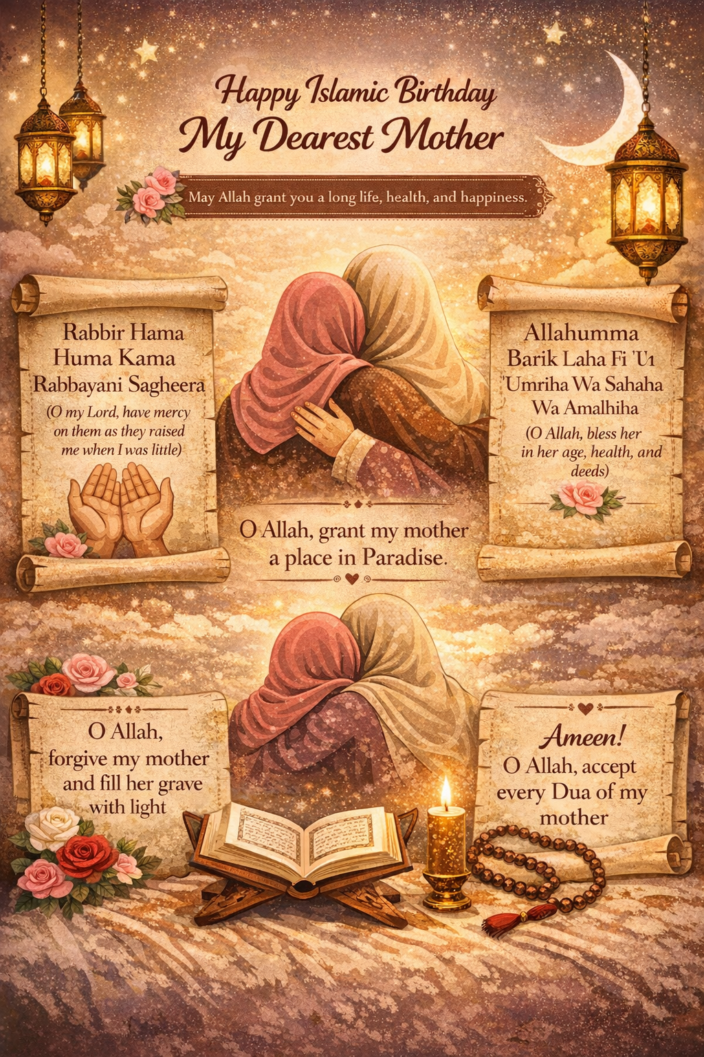 Islamic Birthday Wishes for Mother