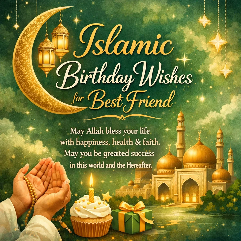 Islamic Birthday Wishes for Best Friend