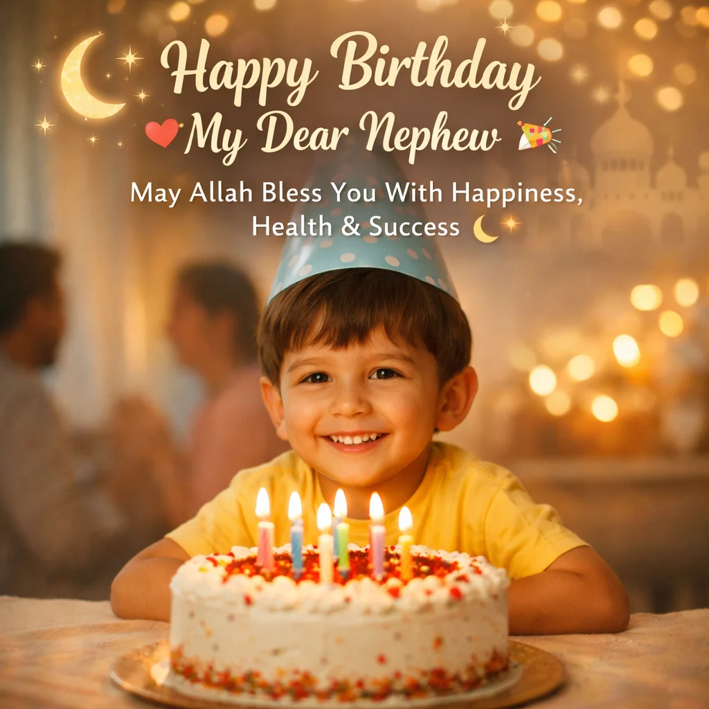Islamic Birthday Wishes for Nephew