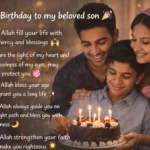 Islamic Birthday Wishes for Son